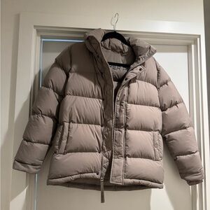 TNA Taupe Puffer Jacket